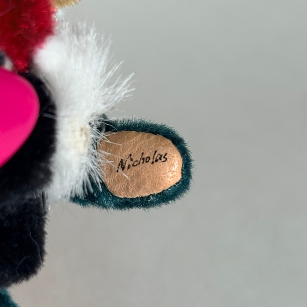 Deb Canham Little Gem Teddy Bear NICHOLAS 1995 Mohair Articulated Xmas Santa - Picture 8 of 10